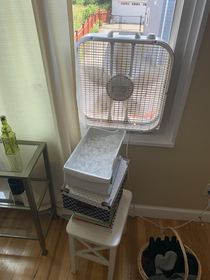 Asked my wife to install the air conditioner