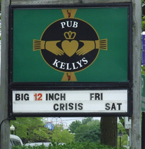At a local pub I wonder what the crisis is all about 