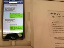 At a verizon store when I saw some texts on the display phone Sorry Kevin I couldnt resist replying OC