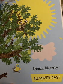 At first I thought this sun was angry AF in my daughters story bookbut then I realized its just  birds