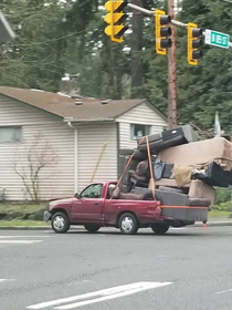 At least he used a tie-down
