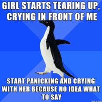 At least she stopped crying
