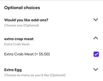 At least they are honest about the quality of the crab mea