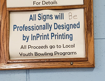 At our local bowling alley