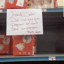 At the local Family Dollar