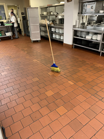 At work a guy was standing in the middle of the floor having an entire conversation to what I thought was another person I didnt pay any mind until I realized he was the only person talking  When he walked off I looked up to see this