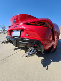 Attaching  Whistles to a Sports Cars Exhaust