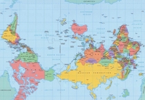 Australian world map