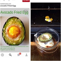Avocado fried egg