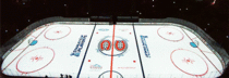 Awesome D Projection on the ice during the Montreal Canadiens Playoff opener last night