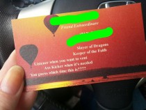 Awesome old lady I met gave me her business card