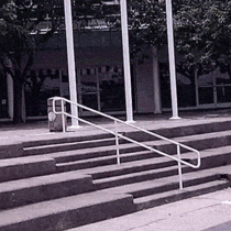 Awesome skateboard jump trick