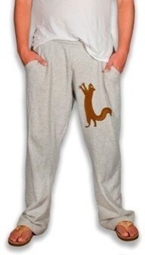 Aww honey look at the cute little squirrel on those pants