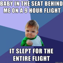 Babies on planes are usually the worst but this happened