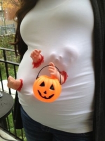 Baby really excited for trick or treating