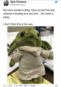 Baby Yoda toy