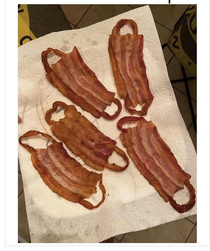 Bacon masks Follow me for more recipes