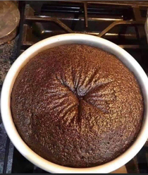 Baked a cake today I think I will give up baking