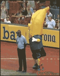 Banana taunts referee into dancing