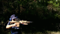 Barrett  cal rifle shot in slow-motion