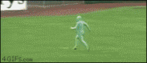 Baseball game streaker level greenman