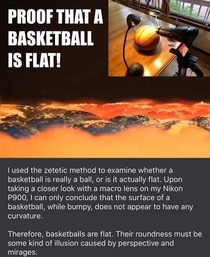 Basketballs are flat