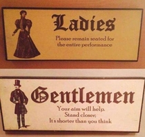 Bathroom sign