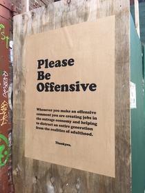 Be Offensive