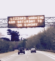 Be sure to heed all highway warnings