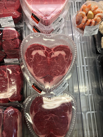 Because every mom wants a heart-shaped steak for Mothers Day