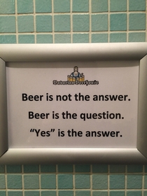 Beer isnt the answer