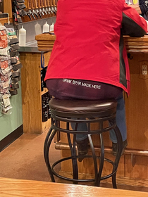 Beer madein his ass