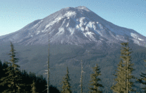 Before and after the  eruption of Mount St Helens