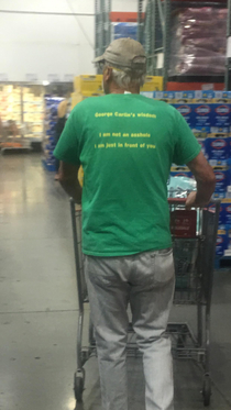 Behind this guy at Costco
