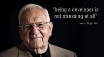 Being a developer is not stressing at all