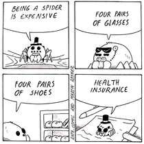 Being a spider is expensive