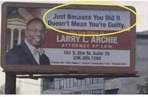 Being blamed for a crime you committed Call Larry