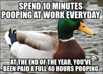Being paid to poop