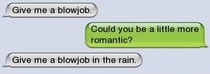 Being romantic