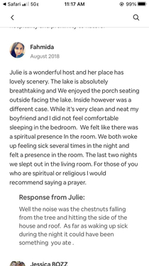 Best Airbnb review ever