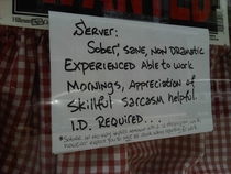 Best help wanted sign ever