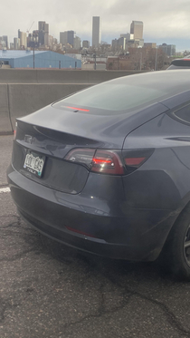 Best Tesla license plate ever Spotted in Denver