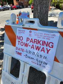 Better not catch anyone parking here on June st