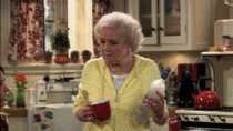 Betty White knows how to start the day