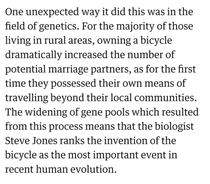 Bicycles Helping us Stop Inbreeding with Extended Family since 