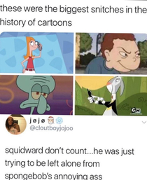 biggest snitches in cartoon history