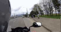 Biker Helps Guy Who Misses Bus