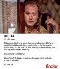 Bills Tinder Profile