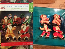 Bit late for Christmas but here are some Samurai Santa Cookies
