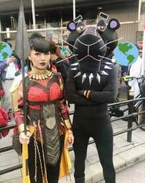 Black Panther  looks really different